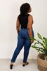 Picture of CURVY GIRL RIPPED JEANS DENIM BLUE